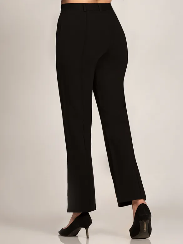 Solid Black Parallel Women Jeggings